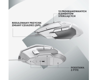 LOGITECH G502 X Biała - 1066491 - zdjęcie 10